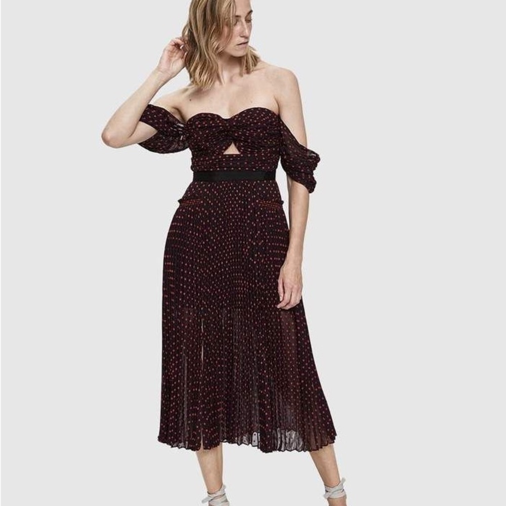 NWT Self-portrait Plumetis